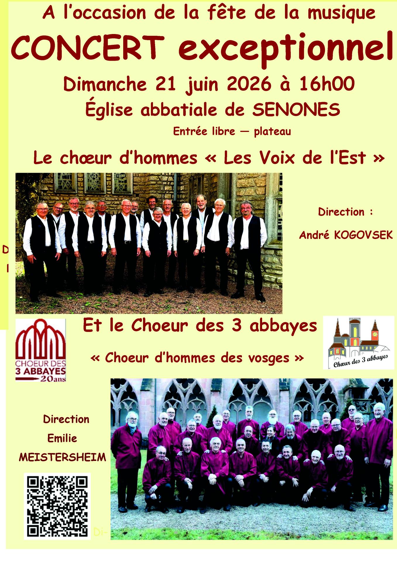 Affiche senones voix de l est 21 juin 2026